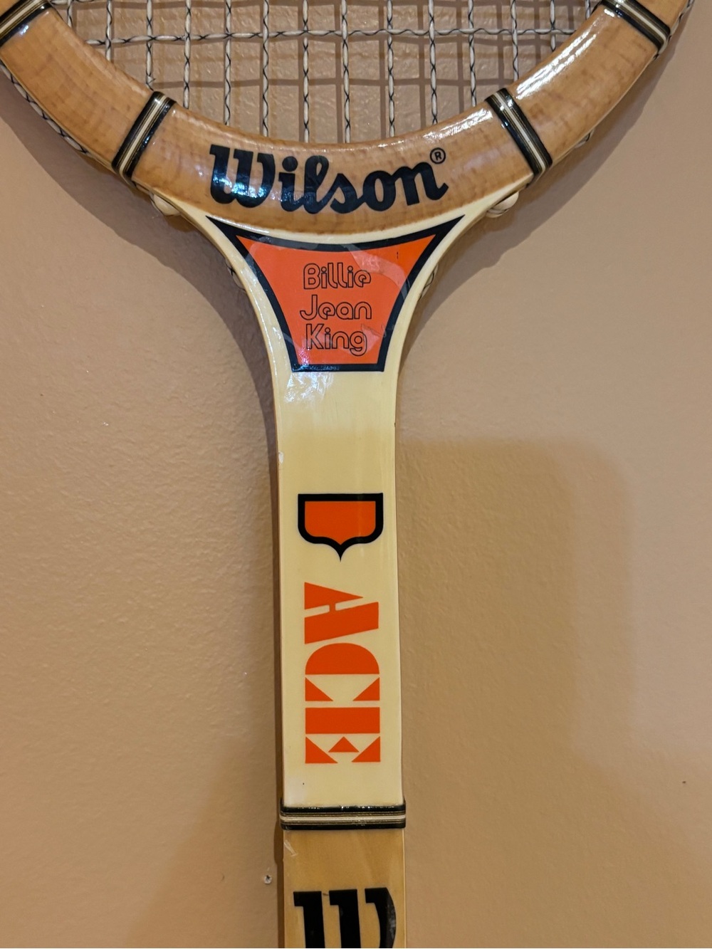 Wilson Billie Jean King ACE Strata-Bow Vintage Tennis Racket - Picture 15 of 15